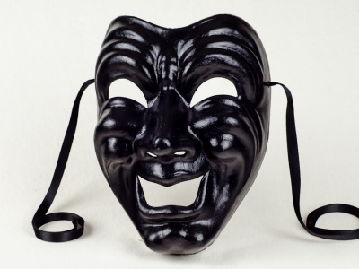 Comedy Face Mask Black