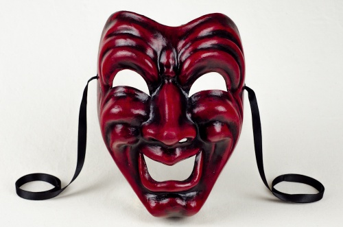 Masque de la Comédie (version rouge et noir)
