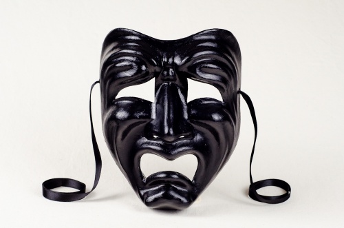 Tragedy Face Mask Black