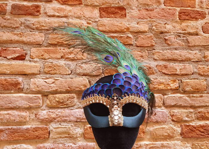Eye Mask Peacock Royal