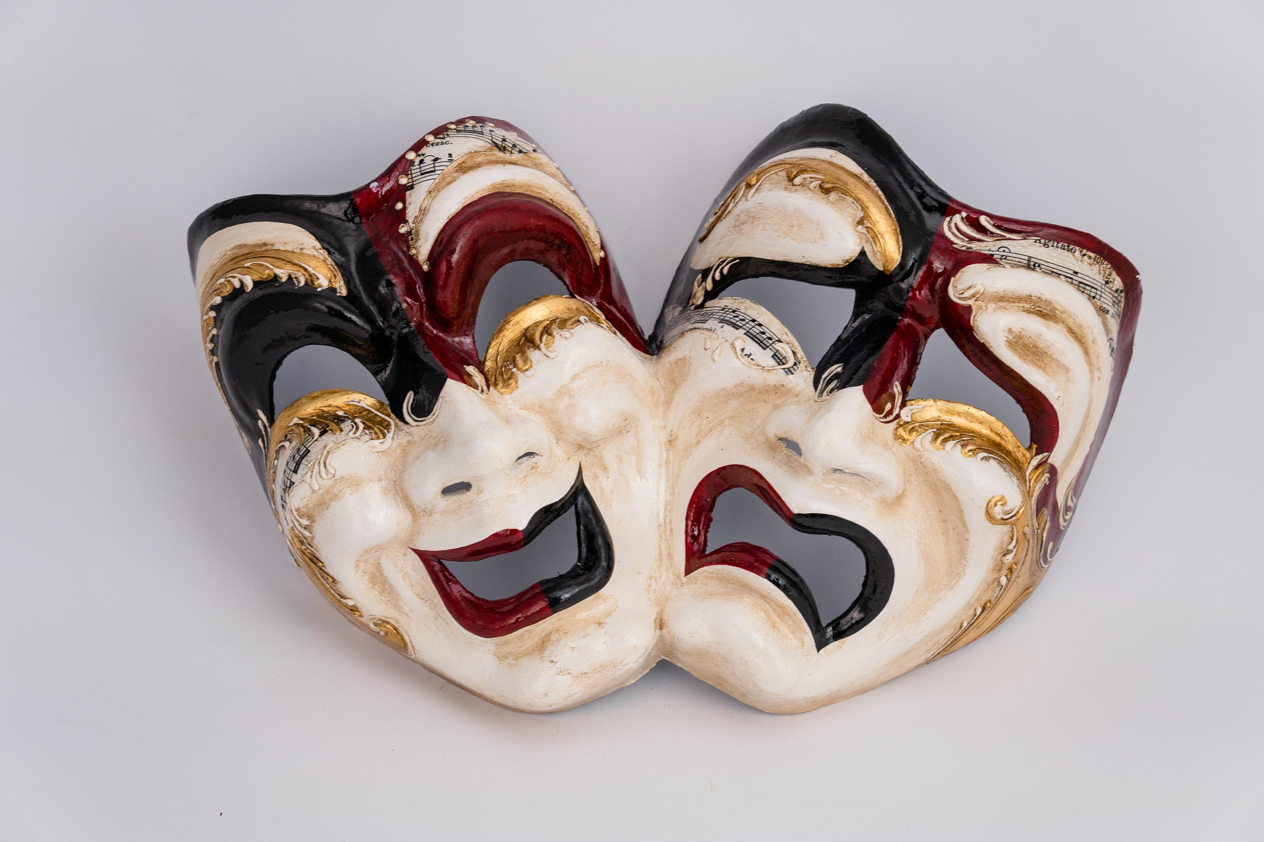 Wall Mask - Tragedy and Comedy Mask Emanuele Red