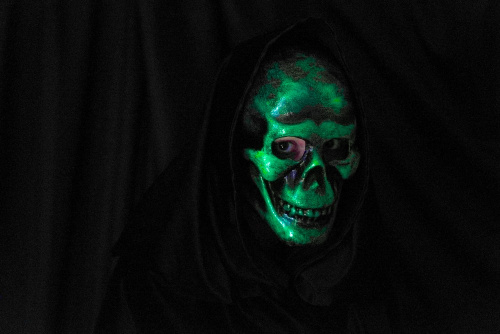 Laughing Skull Mask Green
