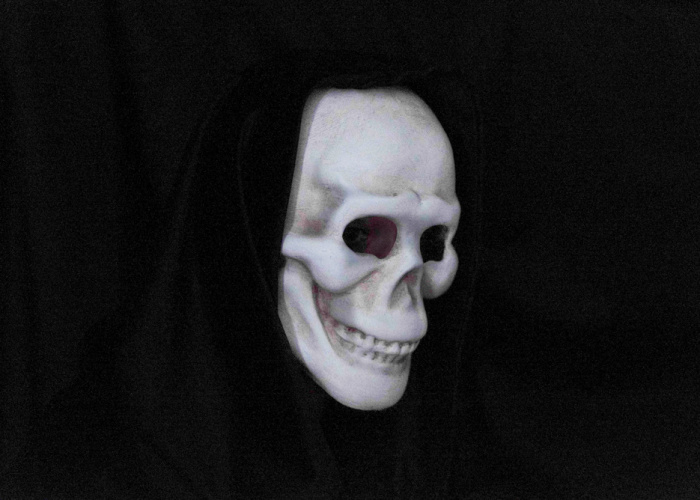 Laughing Skull Mask - Bone White