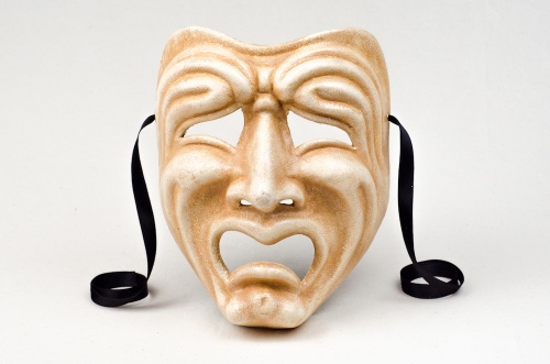 Tragedy Face Mask Antique