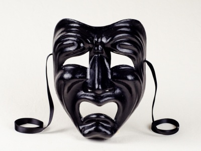 Tragedy Face Mask Black