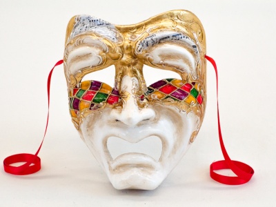Tragedy Face Mask Rococo