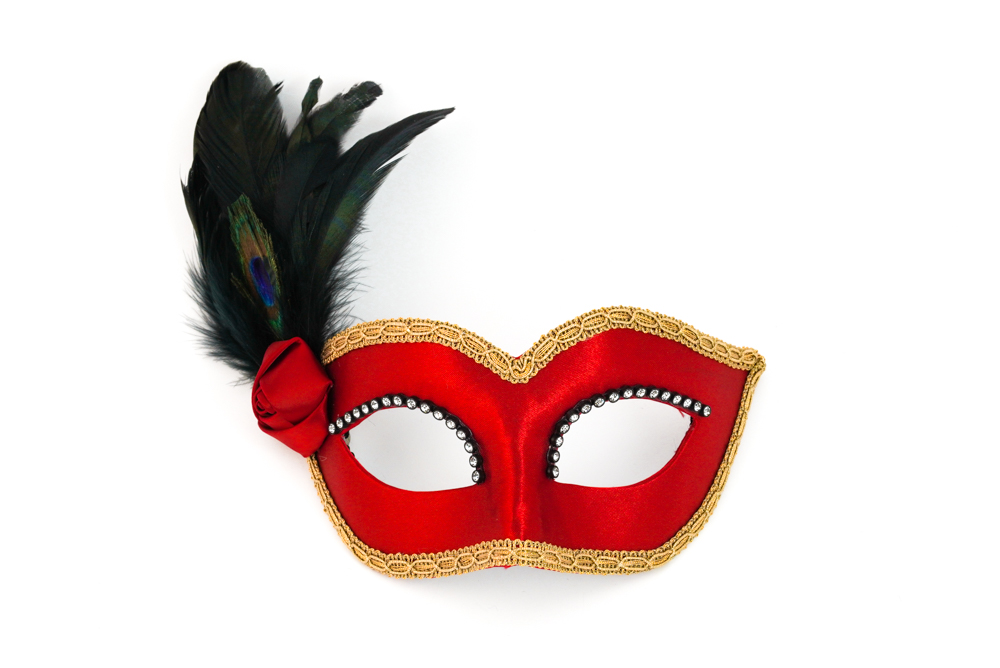 Vector La Maschera Veneziana Floreale Decorata Di Carnevale Con Le Piume 54980698 - 12